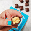 Load image into Gallery viewer, Mallow Puffs, Salted caramel &amp; dark chocolate vegan marshmallows - 100g
