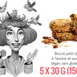 Load image into Gallery viewer, Oat raisin breakfast cookies, organic vegan &amp; gluten free Martine - 150g
